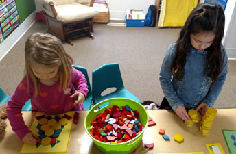 Math Centers Girls